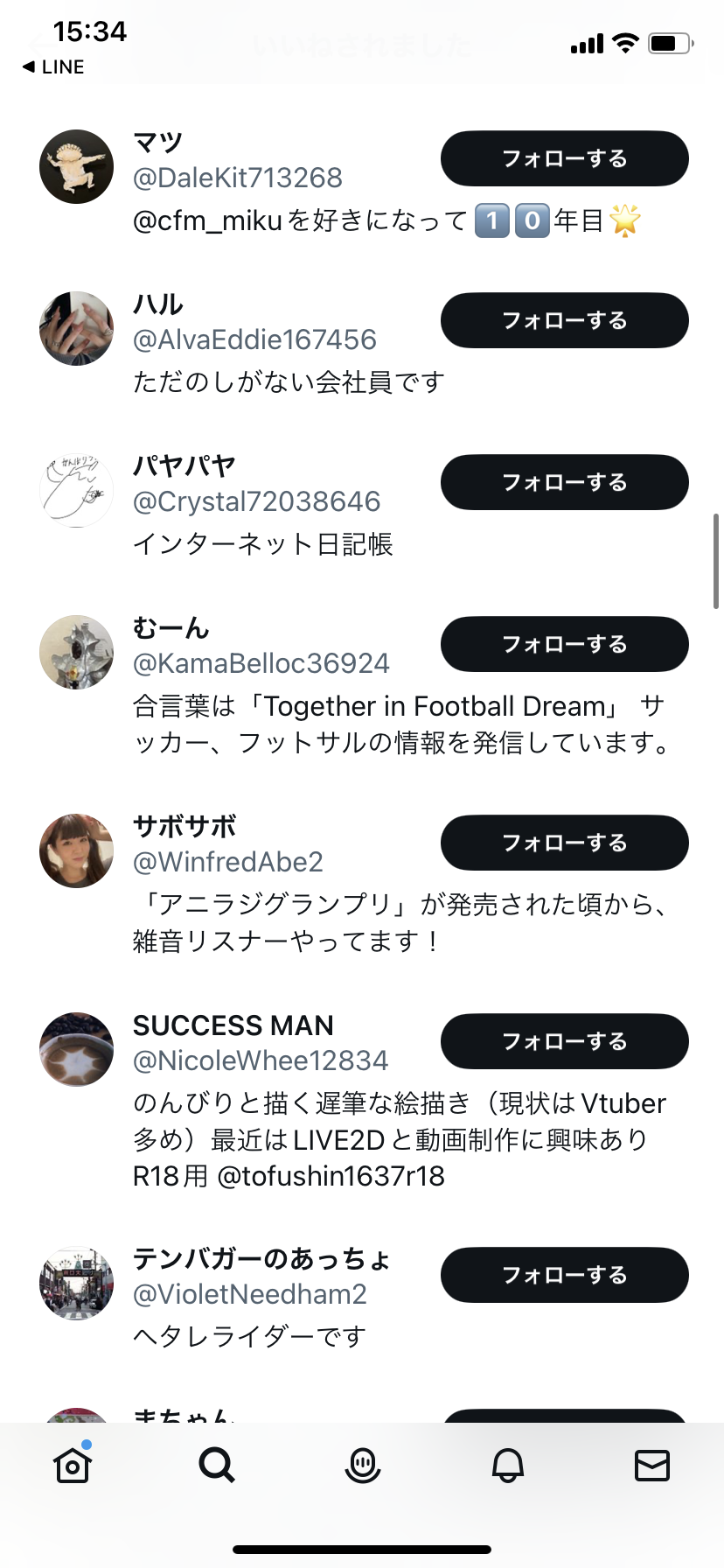 Twitter(X)日本人いいね