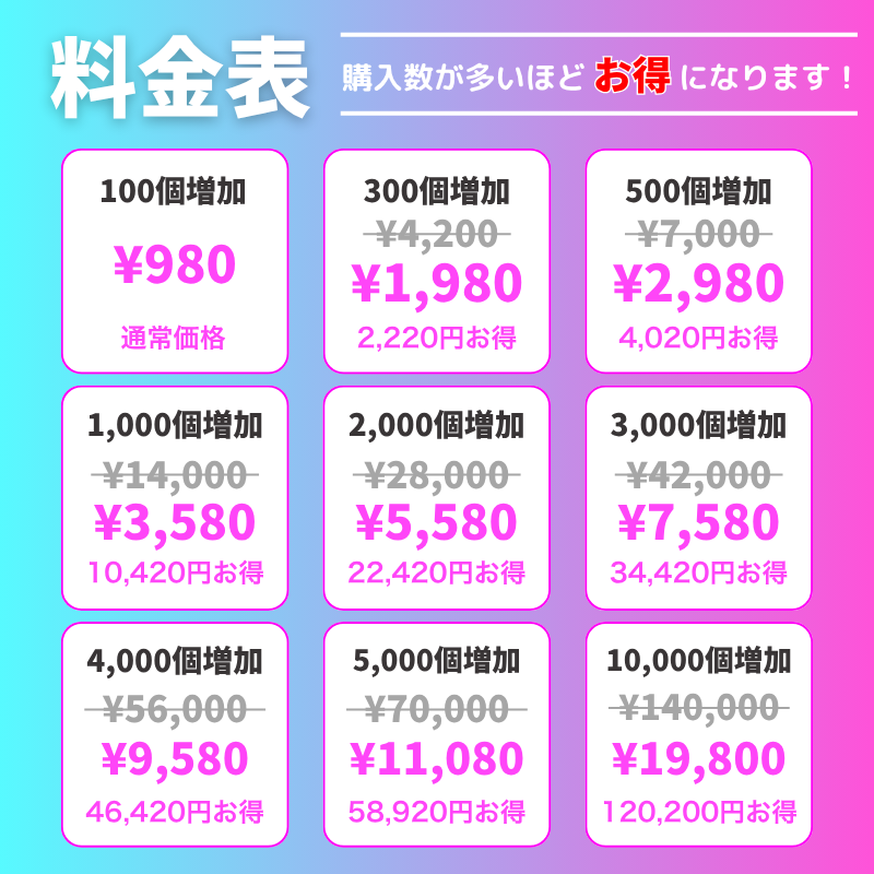 TikTok 保存数（セーブ数） 購入
