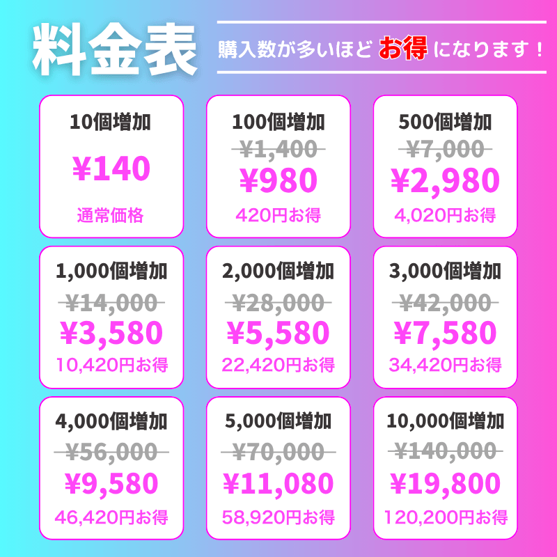 TikTok 保存数（セーブ数） 購入