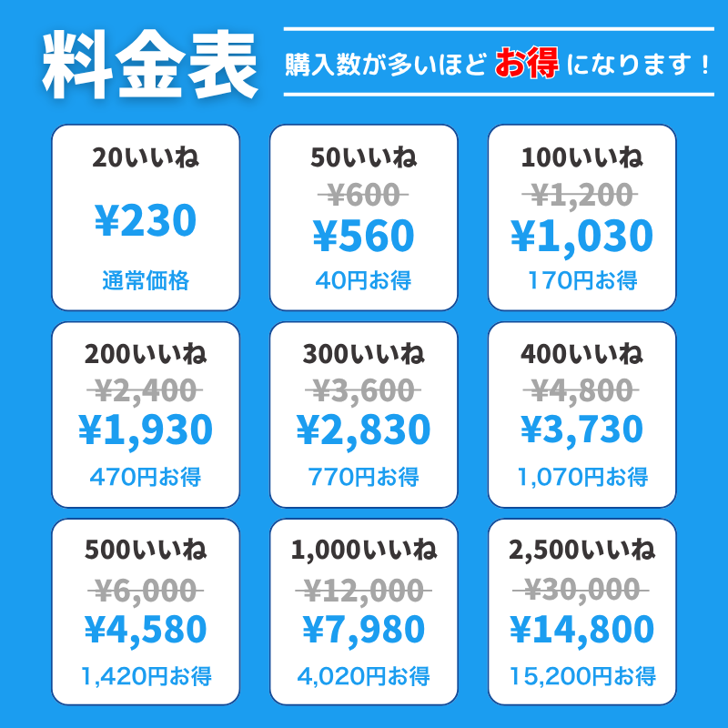 Twitter（X） いいね購入