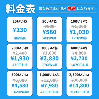 Twitter（X） いいね購入